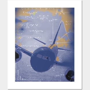 Fasbytes Aviation airplane Pilot Maths Engineer Posters and Art